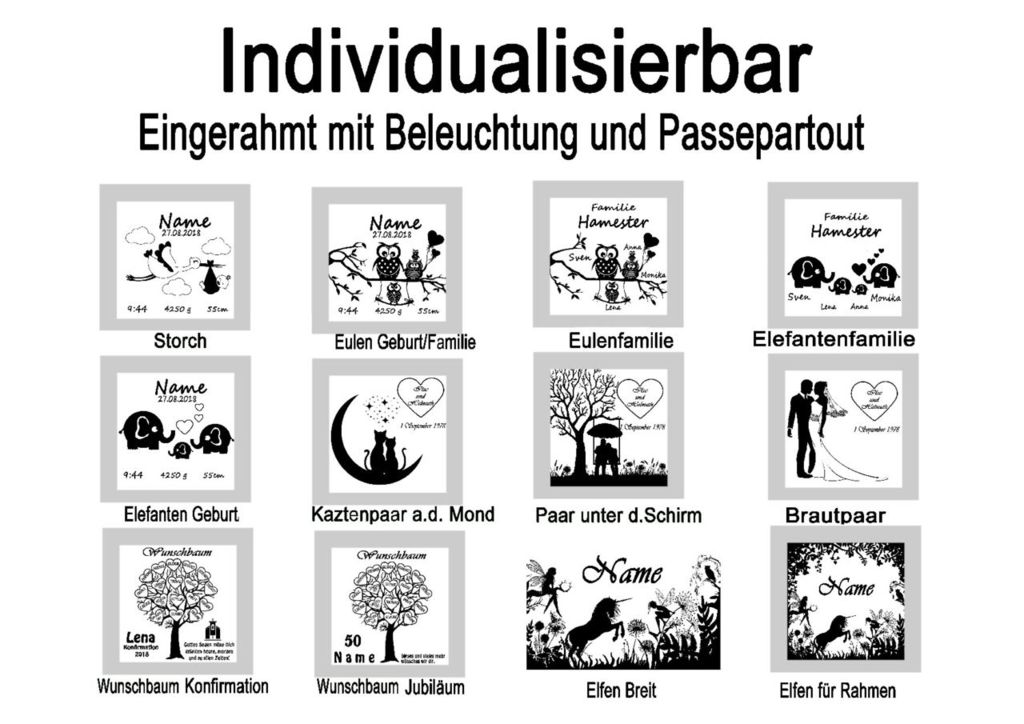 individualisierbare Bilder