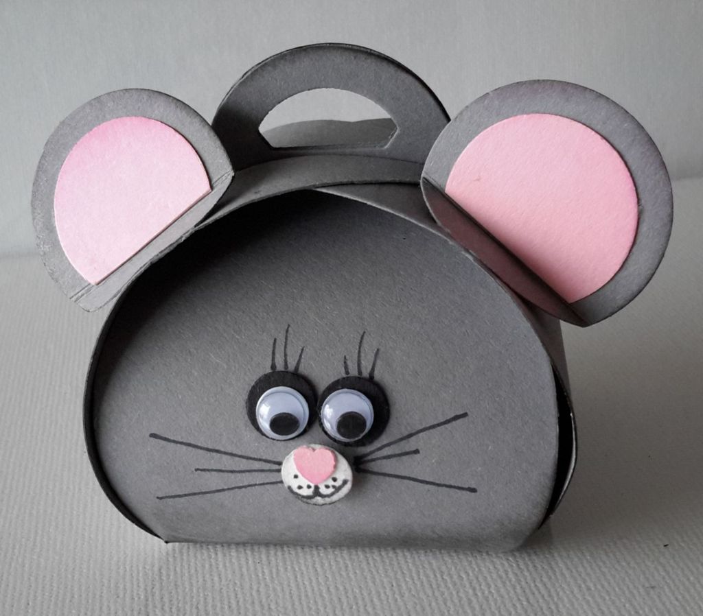Curvy Keepsake Gift Box  graue Maus-1