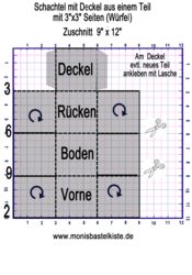 wrfelschachtel mit deckel