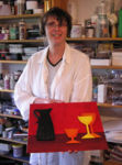 Renate-2
Renate wollte ein leuchtendes Bild f�r ihre K�che.
Es wurde ein wundersch�nes Bild auf Malkarton mit MDF-Teile.