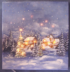 Winterlandschaft auf Leinwand 40x40 beleuchtet.JPG