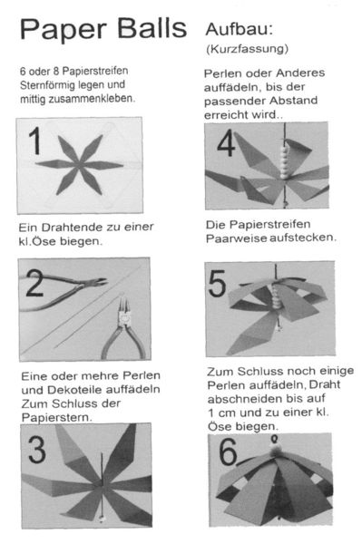 Paper Ball Anleitung (Kurzfassung)