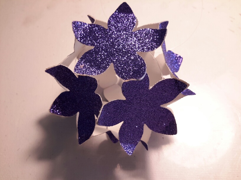 3D-Blumenkugel-einfach, mittelgroß
