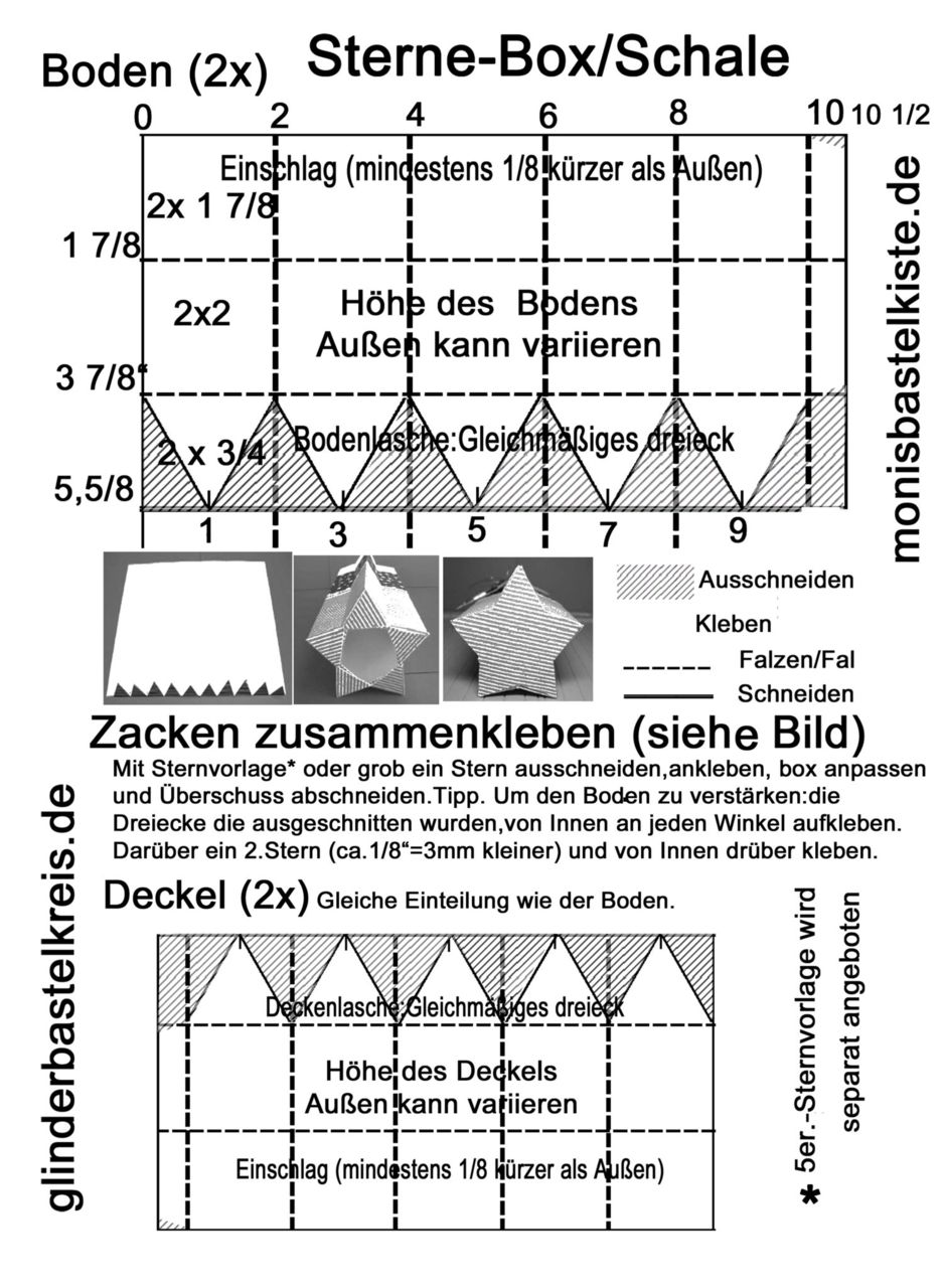 Sternebox Falzanleitung