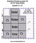 Box-Wrfelschachtel mit Deckel