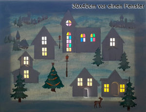 Bild 30x40cm vor einen Fenster