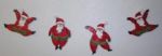 Girlande Weihnachtshampelmänner aus Serviette auf 5mm Styropor.