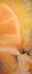Citrus 1 . Acryl auf Malkarton Firenze 30x60cm