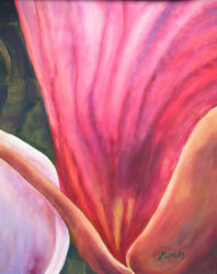 Magnolie 1. Acryl auf Malkarton 38x48 cm