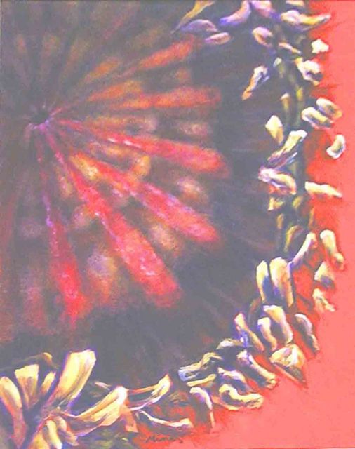 Mohnblume 1 Acryl auf Malkarton 38x48 cm