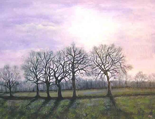 Bume am Wintermorgen/2004 